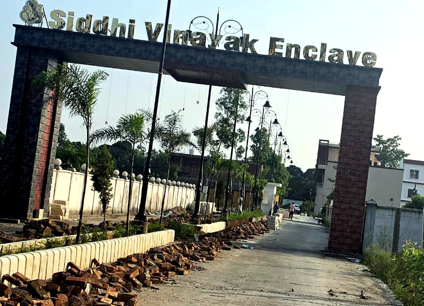 Entrance gate of a plotted residential development in Roorkee